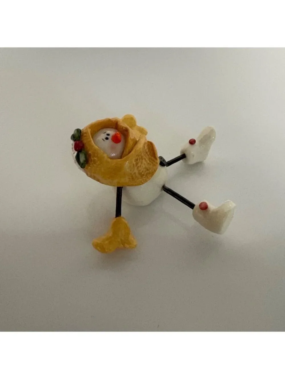 Nancye Williams Splat Snowman Figurine Hand Painted 2000 NW2079 Coynes and Co